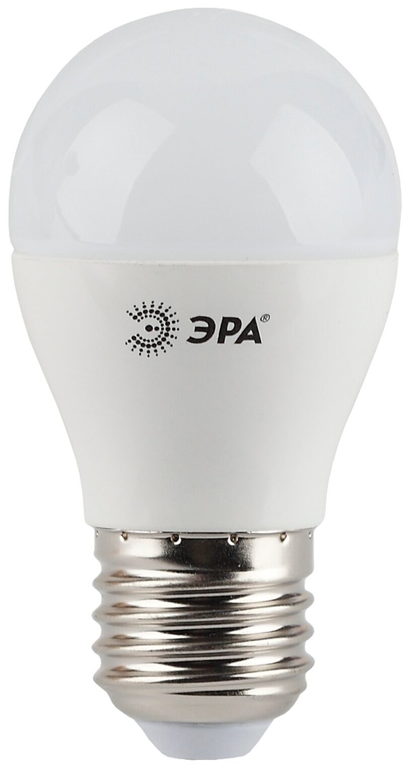 Светодиодные лампы Эра Лампа светодиодная P45-5w-840-E27 шар 400лм ЭРА Б0017220/Б0028488 (упаковка 5 шт)