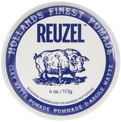 REUZEL Глина Hollands Finest Pomade clay matte, средняя фиксация, 113 г