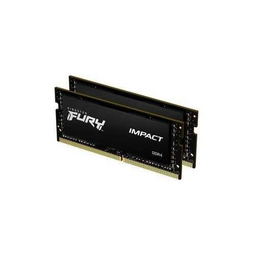 Kingston Модуль памяти DRAM 16GB 3200MHz DDR4 CL20 SODIMM Kit 2x8Gb FURY Impact KF432S20IBK2 16 570400₽