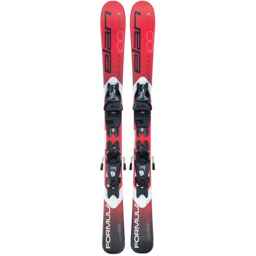 фото Горные лыжи с креплениями elan formula red qs, 110 см