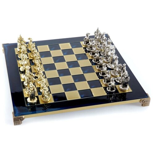 фото Шахматный набор рыцари средневековья manopoulos размер: 44*44 см