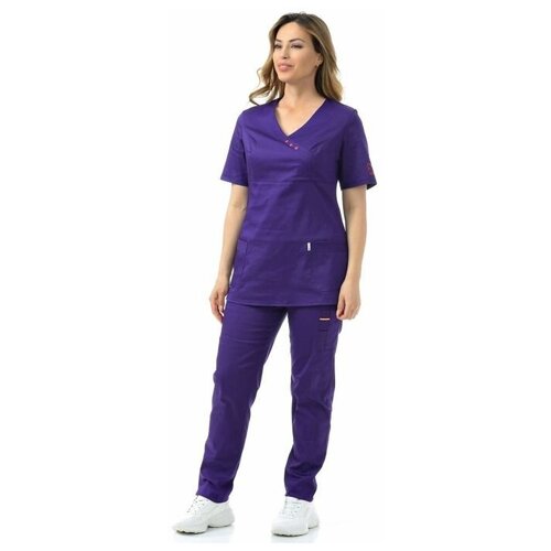 фото Костюм медицинский женский "бетти" 126.3.4 (54/фиолетовый/стрейч мед) medicalwear