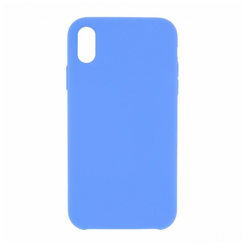 Силиконовый чехол Silicone Case для Apple iPhone XR, голубой