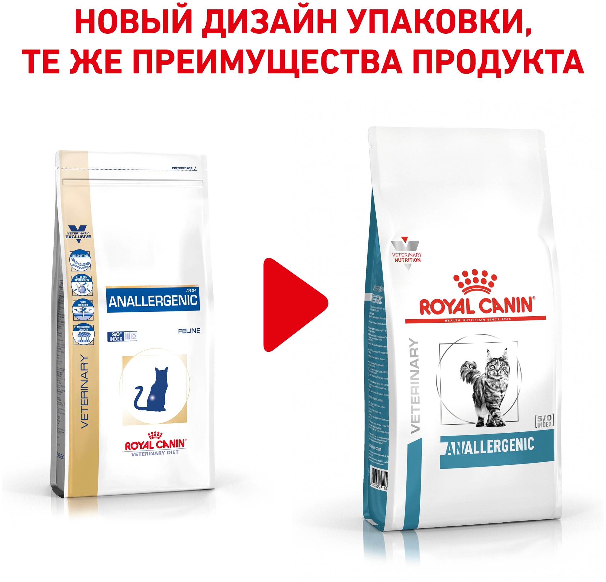 Сухой корм для кошек Royal Canin Anallergenic, при аллергии 2 кг - фотография № 5