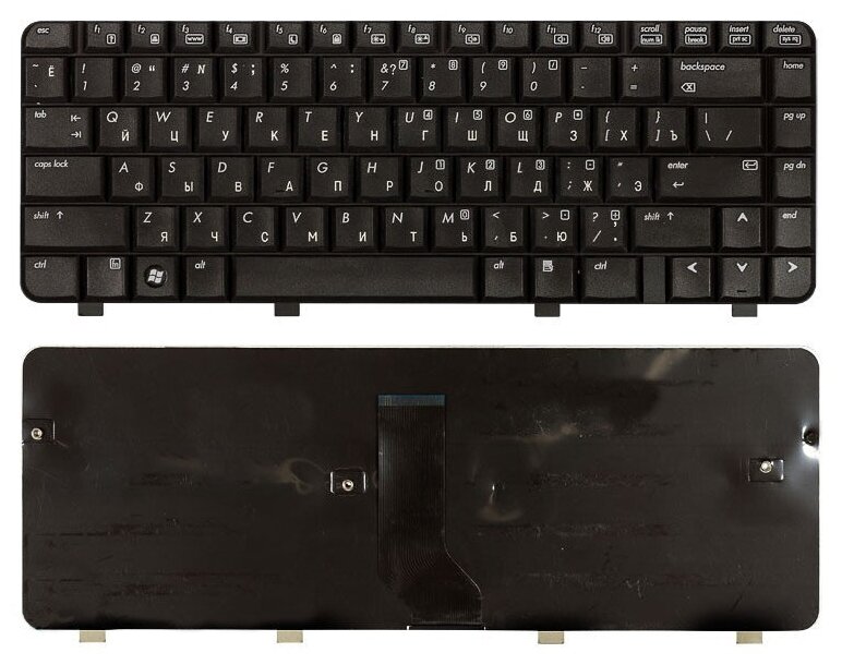 Клавиатура для ноутбука HP Pavilion dv4-1053tx черная 1870₽