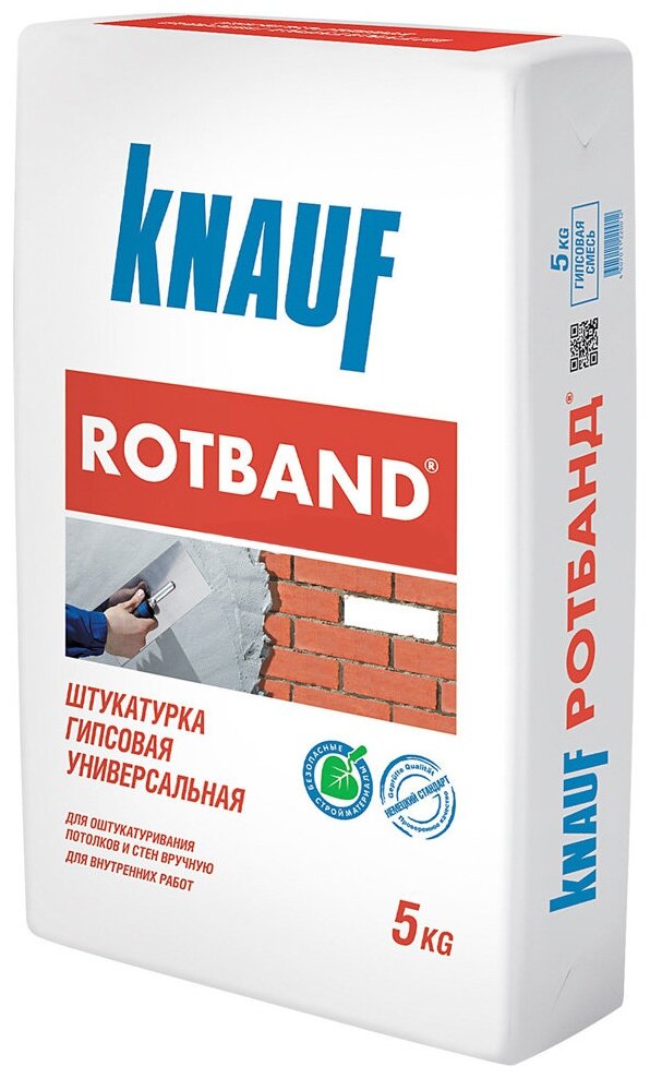 Штукатурка универсальная КНАУФ - Ротбанд 5 кг Knauf - фото №2