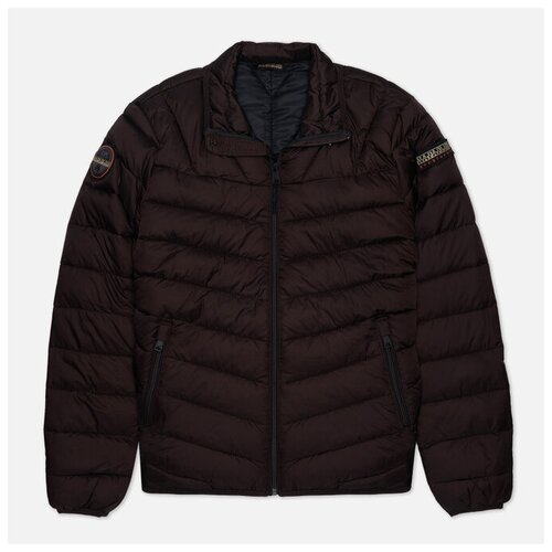 фото Мужской пуховик napapijri aerons 3 коричневый, размер s