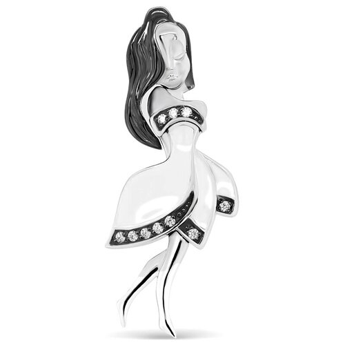 Подвеска Silverlife, серебро, 925 проба, фианит