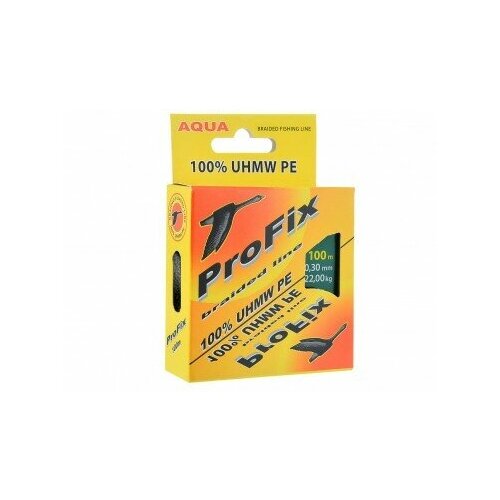 Плетеный шнур AQUA ProFix Black 0.16mm 100m