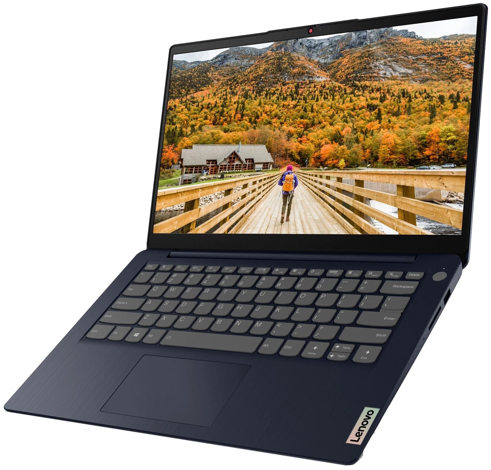 14" Ноутбук Lenovo IdeaPad 314ALC6 (1920x1080, AMD Ryzen 3 2.6 ГГц, RAM 8 ГБ, SSD 512 ГБ, DOS), 82KT002VRK, синий