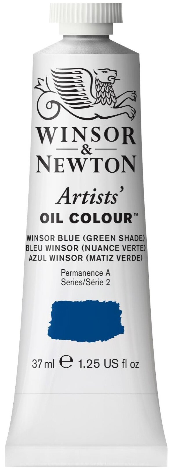 Winsor&Newton Масляная краска Artists', Винзор синий (зеленый оттенок) 37мл