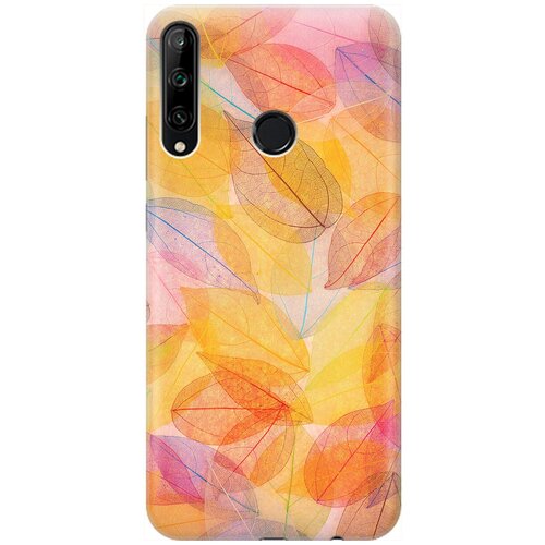 фото Re:pa накладка transparent для huawei p40 lite e / honor 9c с принтом "разноцветные листья"