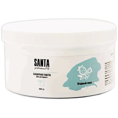 Santa Professional Сахарная паста для шугаринга Арома Ягодный Микс Мягкая, 600 гр