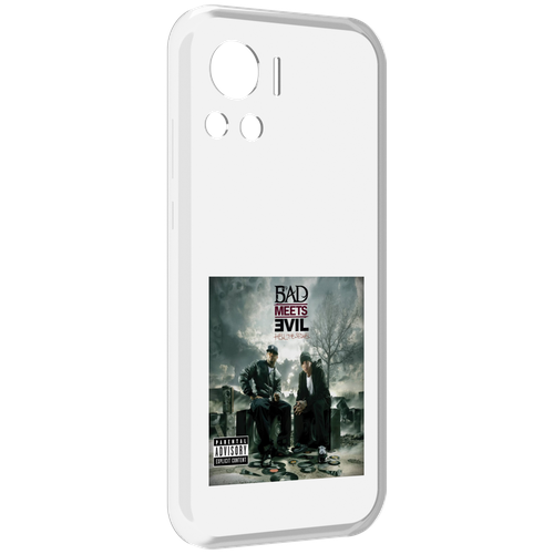 Чехол MyPads Eminem BAD MEETS EVIL – HELL THE SEQUEL для Motorola Edge 30 Ultra задняя-панель-накладка-бампер