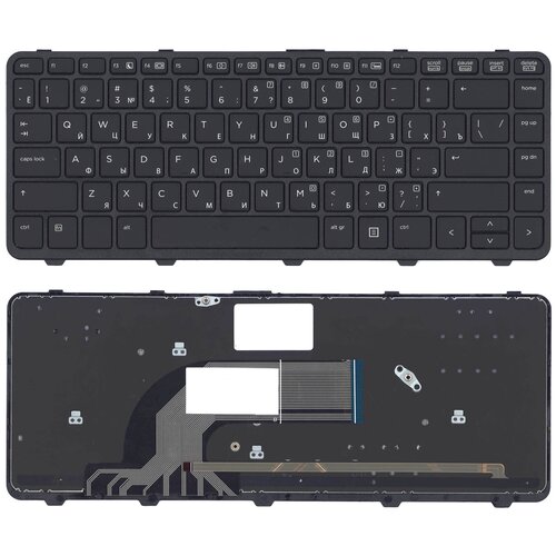 Клавиатура keyboard NSK-CP0SW для HP ProBook 430 G2 440 G0 440 G1 440 G2 445 G1 445 G2 черная с рамкой с подсветкой 1205₽