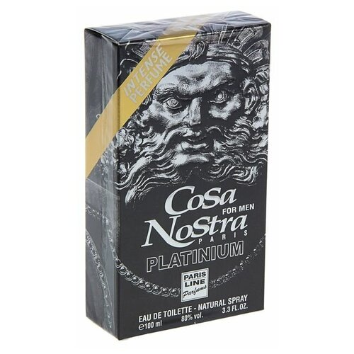 Cosa Nostra Туалетная вода мужская Cosa Nostra Platinium Intense Perfume, 100 мл туалетная вода мужская cosa nostra intense perfume 100 мл 1272200