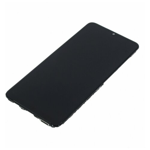 Дисплей для Samsung A125 Galaxy A12(в сборе с тачскрином) в рамке, черный, AAA