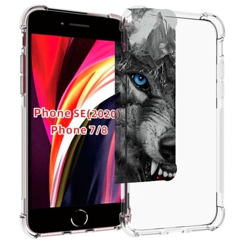 Чехол MyPads Волк-частица мужской для iPhone 7 4.7 / iPhone 8 / iPhone SE 2 (2020) / Apple iPhone SE3 2022 задняя-панель-накладка-бампер чехол mypads волк частица мужской для tcl 40 se задняя панель накладка бампер