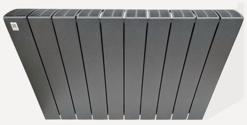 Изображение товара Биметаллический радиатор Rifar SUPREMO Ventil 500, 10 секций, нижнее подключение левое (SVL), цвет Антрацит