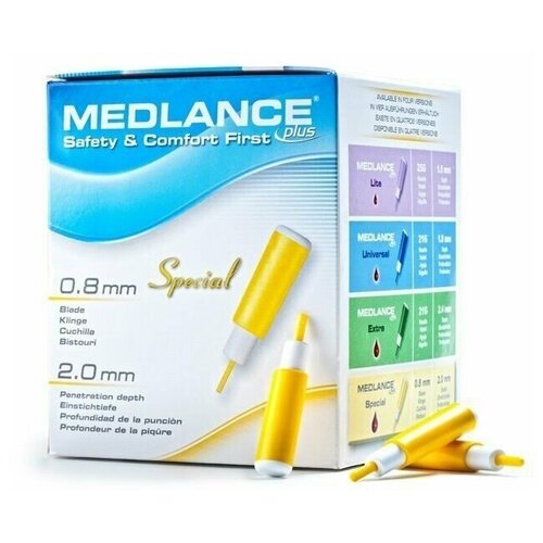 Ланцет автоматический медланс плюс спешиал (MEDLANCE PLUS SPECIAL), лезвие 2,0 mm