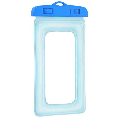 фото Чехол gsmin air max waterproof водонепроницаемый для мобильных телефонов с воздуховыми краями (160х80мм) (голубой)