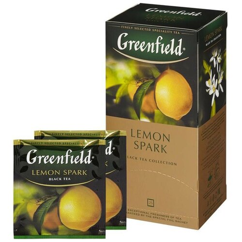 Чай Greenfield Lemon Spark черный фольгир.25пак/уп 0711-10...