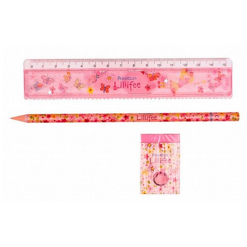 Канцелярский набор Spiegelburg Prinzessin Lillifee 8747 3 пр розовый 649₽