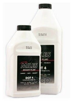 Жидкость тормозная miles ebf455 dot4 brake fluid 0.5л Miles EBF455