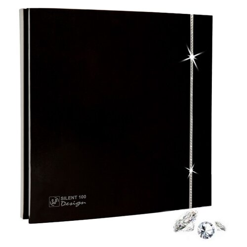 Вентилятор вытяжной Soler & Palau Silent-100 CRZ DESIGN Swarovski, champagne 8 Вт