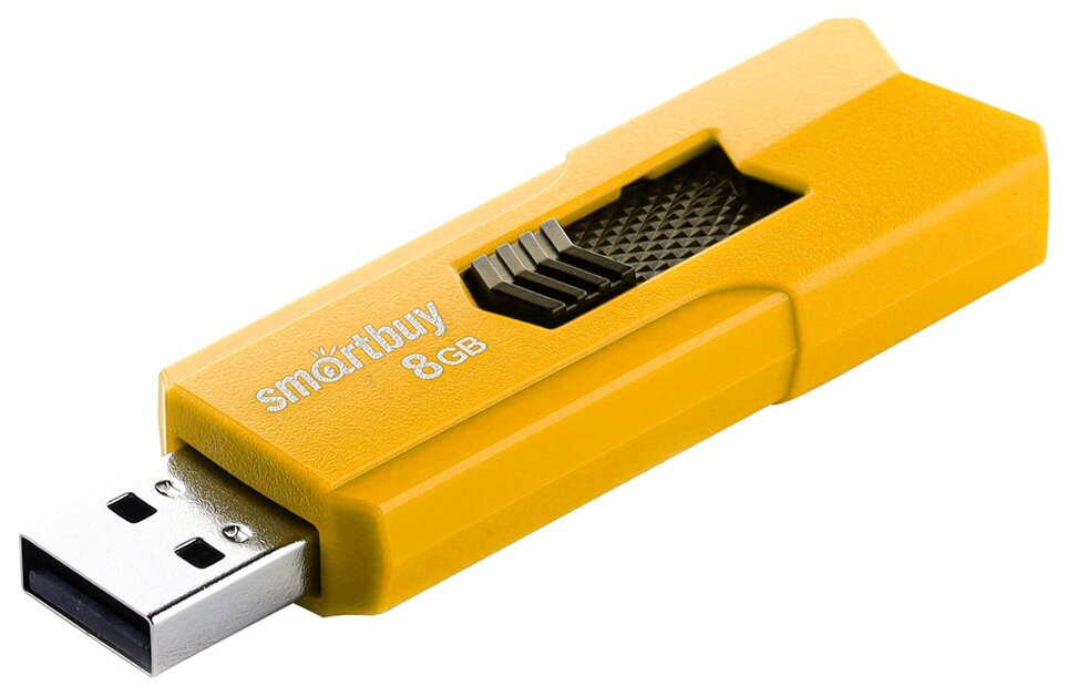 Флеш-накопитель USB 2.0 Smartbuy 8GB STREAM Yellow (SB8GBST-Y)