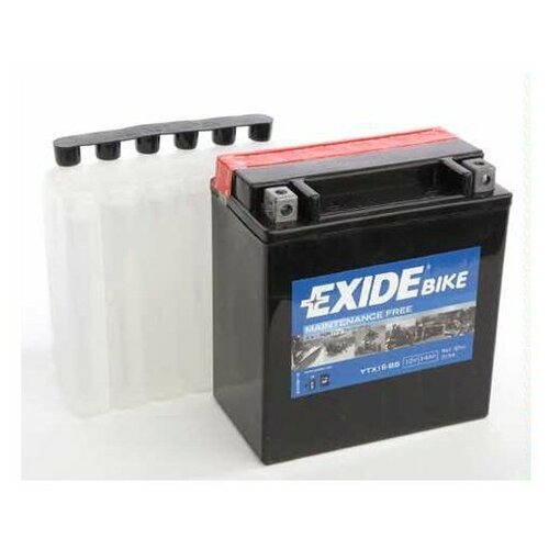 Аккумуляторная батарея Exide ETX16-BS exide eb7l b аккумуляторная батарея exide [12v 8ah 85a]