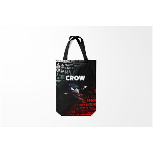 фото Сумка-шоппер / 31х42 см / геймерам / brawl stars crow burnettie