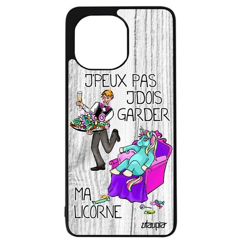 фото Защитный чехол на смартфон // xiaomi mi 11 lite // "не могу - сижу с единорогом!" надпись прикольный, utaupia, светло-серый