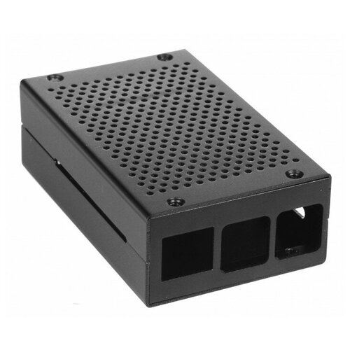 Корпус Qumo RS026 для Raspberry Pi 4B Aluminum Case Black