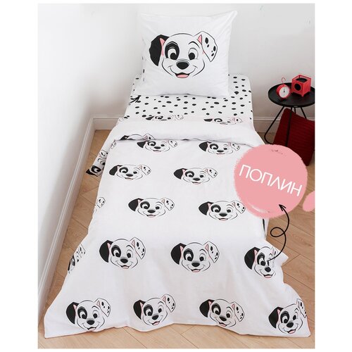 Постельное белье для детей Дисней из поплина, 100% хлопок, см. простыня 215х150 -1 шт;пододеяльник 215х145 -1шт; наволочка 50х70 -1шт.