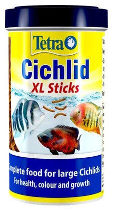 TetraCichlid XL Sticks корм для всех видов цихлид, палочки 500 мл - фото №1