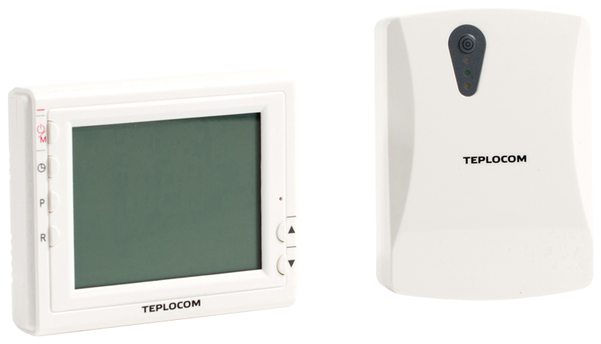 Термостат комнатный Teplocom TS-Prog-2АА/3А-RF, беспроводной, прогр, реле 250В, 3А