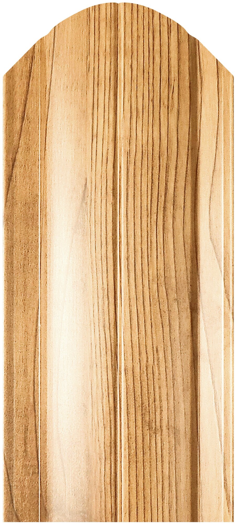 Евроштакетник Line металлический/ заборы/ 0.45 толщина,односторонний цвет орех (LOG). Забор 10 шт. 0,5м - фотография № 2