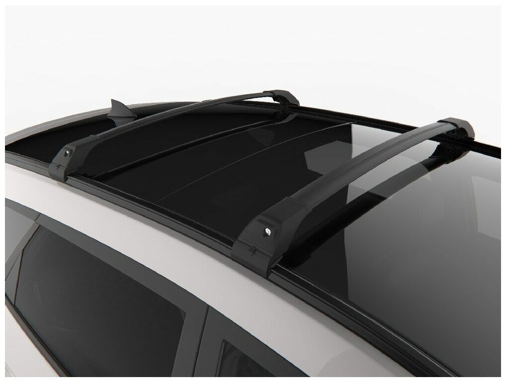 Багажник Tourmaline 2 Black для Kia Ceed 2013-н. в. универсал (на интегр. рейлинги) Арт. 17. TUR.04.13. V2. B