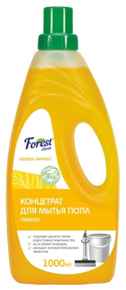 Концентрат для мытья пола Сочный лимон Aroma Forest Clean, 1 л, 1 кг
