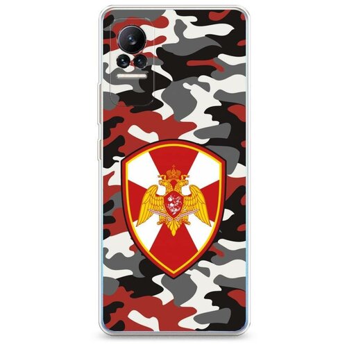 фото Силиконовый чехол "росгвардия красный камуфляж" на xiaomi civi / cяоми cиви case place