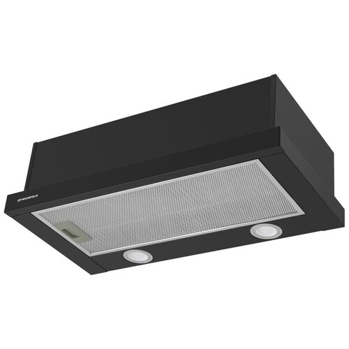 Вытяжка встраиваемая Maunfeld VS Light 50 черный управление кулисные переключатели 1 мотор 903600₽