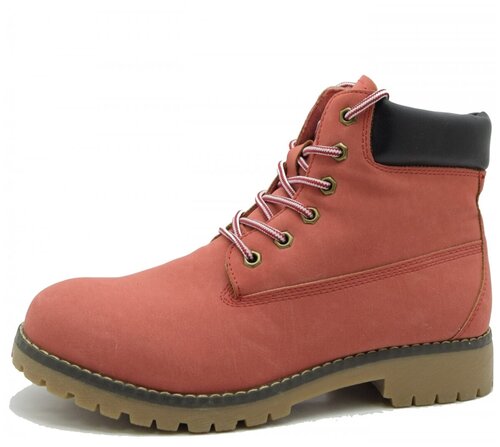 KEDDO 868825/05-03V женские ботинки красный искусственный нубук зима, Размер 36