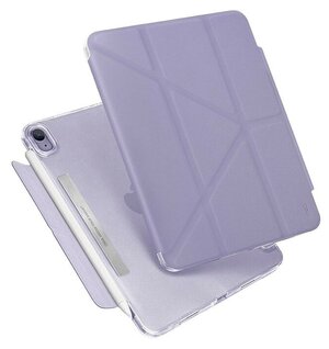 Чехол Uniq Camden Anti-microbial для iPad Mini 6 (2021) с отсеком для стилуса, фиолетовый