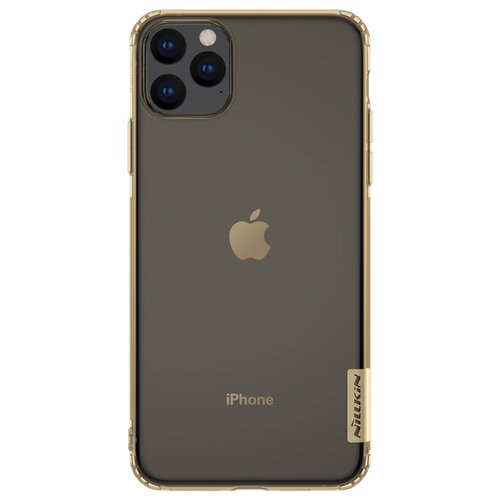 Чехол силиконовый для Apple iPhone 11 Pro Max цвет-коричневый накладка силиконовая nillkin nature tpu case для asus zenfone 3 max zc553kl прозрачно золотая