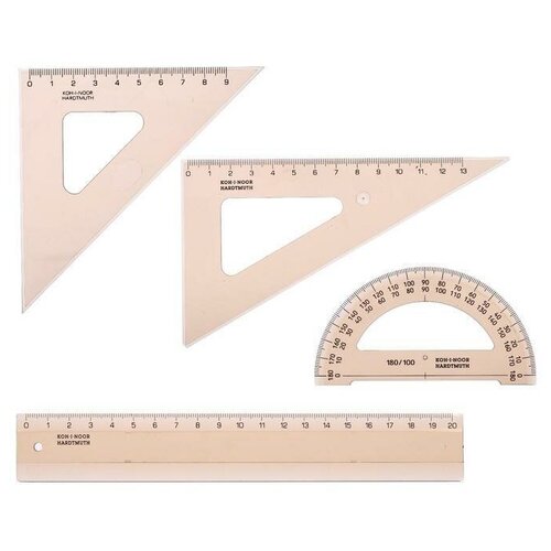 Набор геометрический малый Koh-I-Noor дымчатый 1028₽