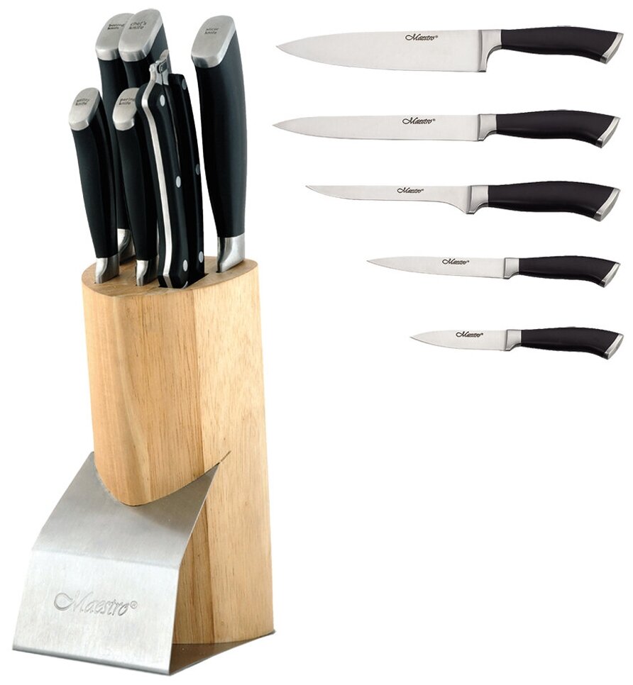 Набор ножей Maestro с подставкой 7 пр MR-1421