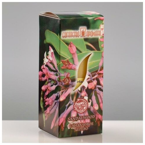 Богатство Аромата Свеча ароматическая "Сандаловое дерево", 4х6 см, в коробке