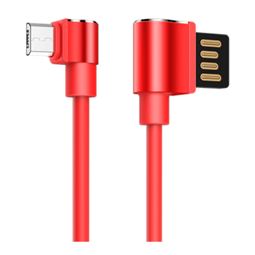 Кабель Hoco U37 Long roam USB - MicroUSB, 1.2 м, 1 шт., красный кабель usb micro usb 1 2м угловой hoco u37 long roam черный