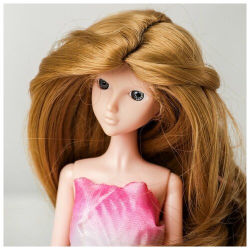 Волосы для кукол «Волнистые с хвостиком» размер маленький, цвет 24
